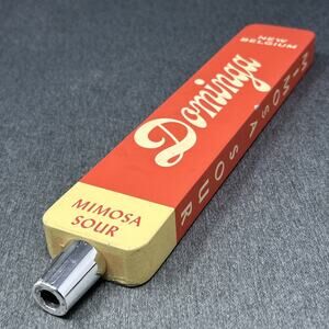 New Belgium Dominga Mimosa Sour Bright Orange 11" Craft Beer Tap Handle Barware